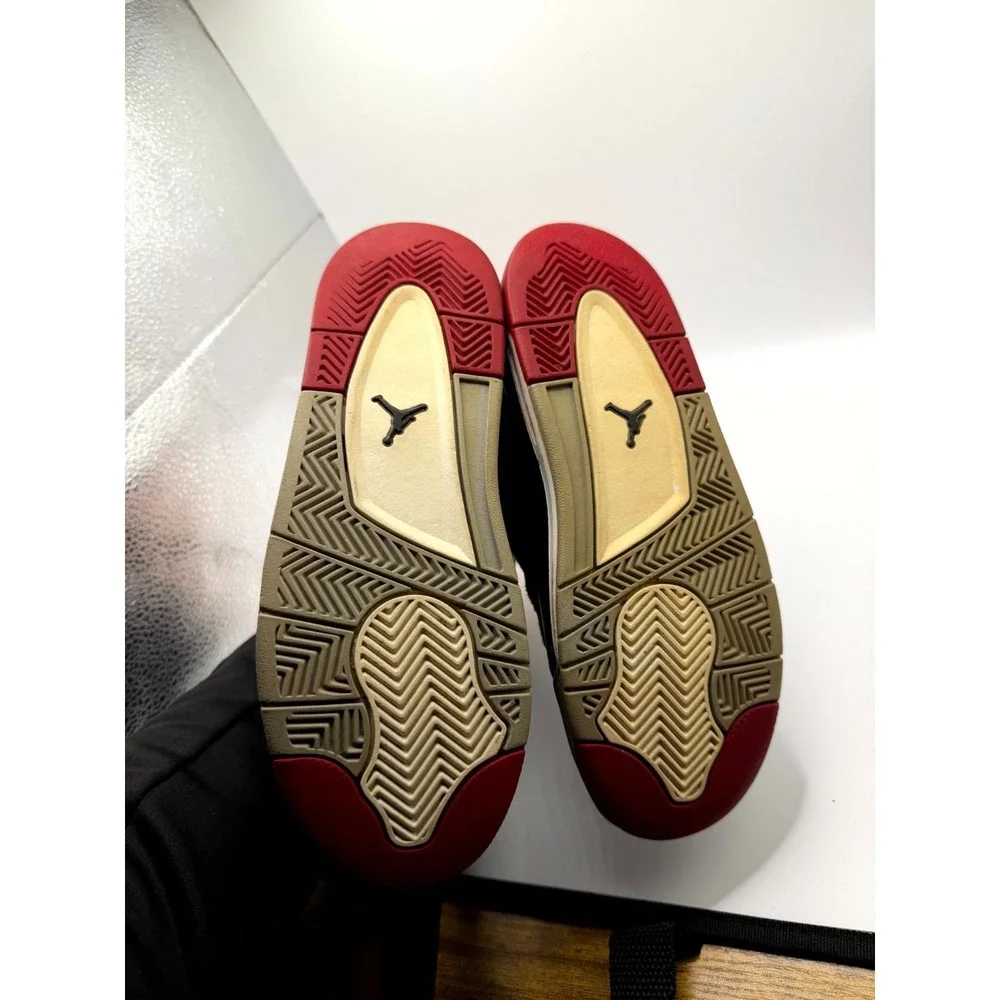 Air Jordan Dub Zero GS 311047-013 Boys 4 Sneaker Black Cement Leather Basketball
